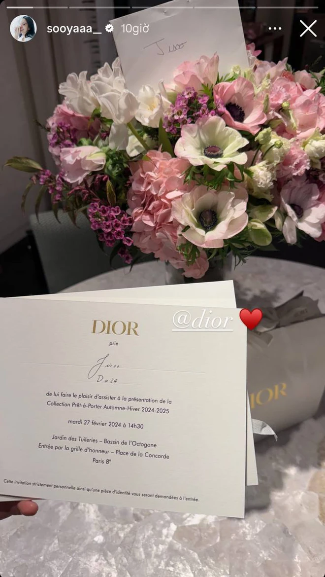 As usual, Dior has prepared many welcoming gifts for Jisoo upon her arrival in Paris.