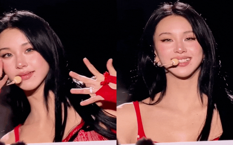 Chaeyoung's moments of "shining" beauty at TWICE’s concert are going viral across social media platforms.