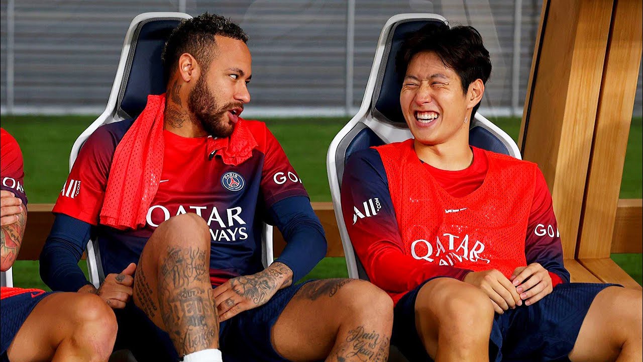 Mbappé and Neymar-Lee Kang-in