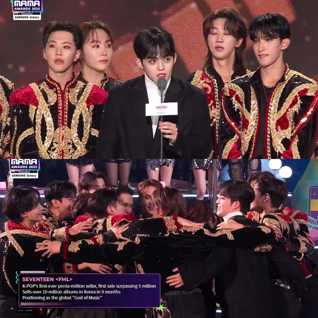 S.Coups gave a speech when SEVENTEEN won a Daesang at the 2023 MAMA Awards 