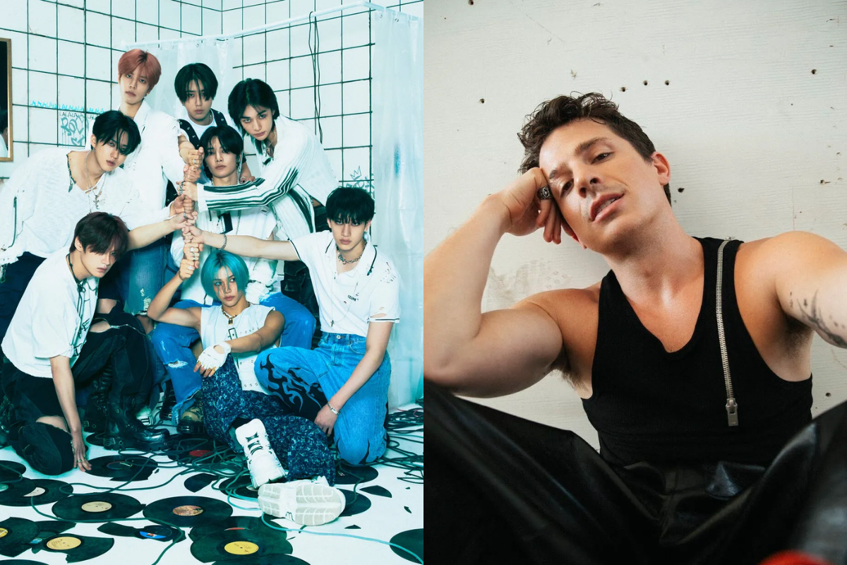stray kids charlie puth thumbnail