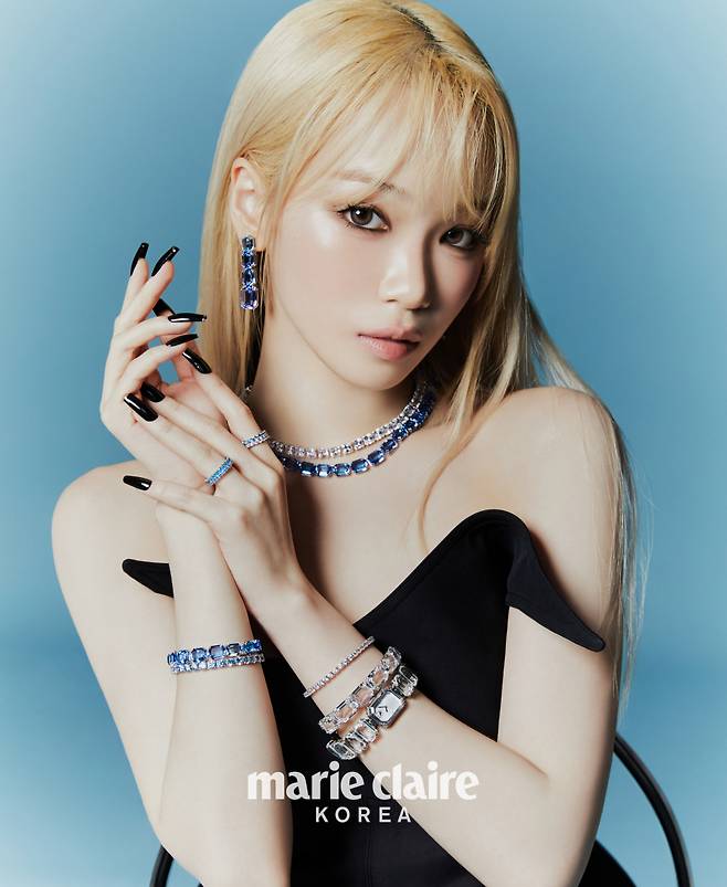 le sserafim kim chae won-marie claire  
