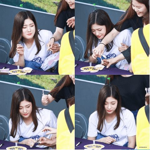 Cute interactions between K-pop female idols and their managers