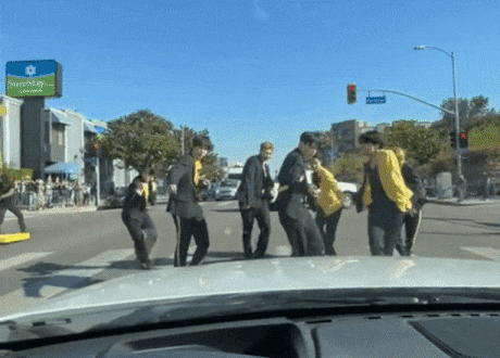 BTS Butter on LA street