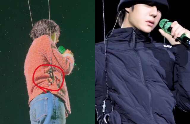 Evidence shows the staff’s failure to secure the cable lock, which was properly locked during rehearsal but left unsecured during the live performance.  