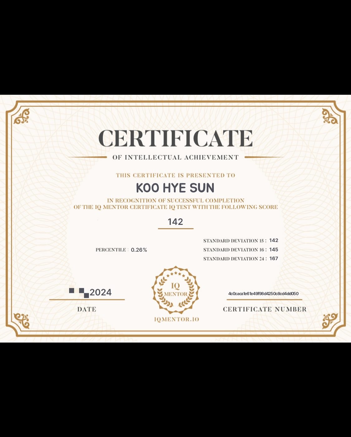 Goo Hye-sun IQ