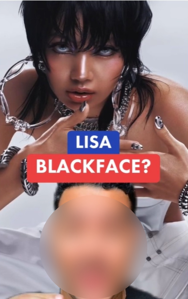 blackpink lisa blackface