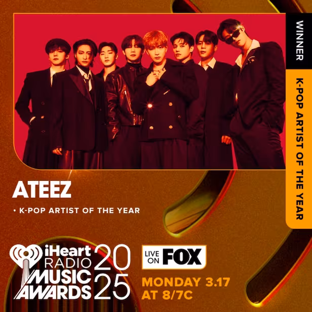 2025 iHeartRadio Music Awards winners kpop