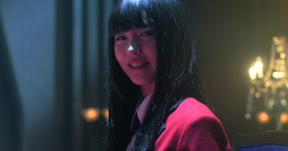 kakegurui live-action bet season 2woman-bangs-red-chandelier.