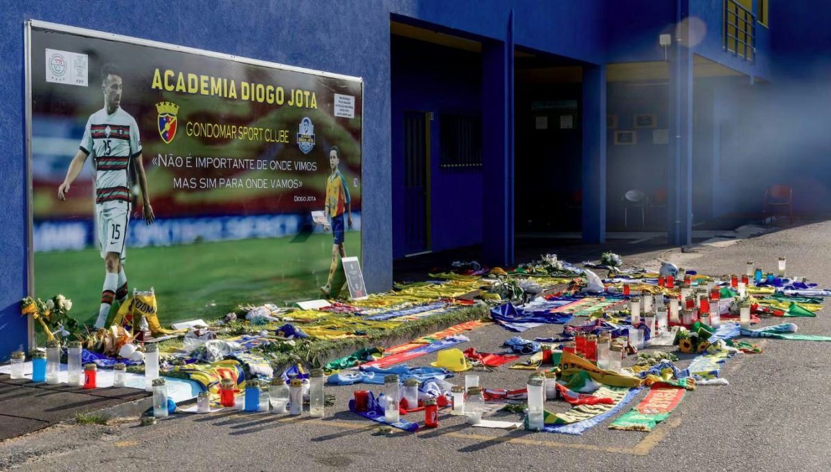 Diogo Jota football academy Gondomarsoccer-memorial-candles-poster-blueBuilding.