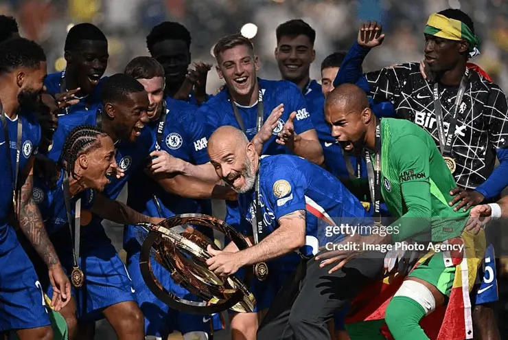 Chelsea win PSG Club World Cup 2025' 'occer' '' 'eam' '' 'rophy' '' 'elebration' '' 'layers.