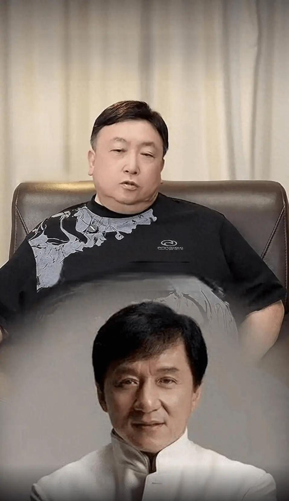 Jackie Chan slapped by fanmen' 'chair' 'portrait' '' 'ackie' 'han.