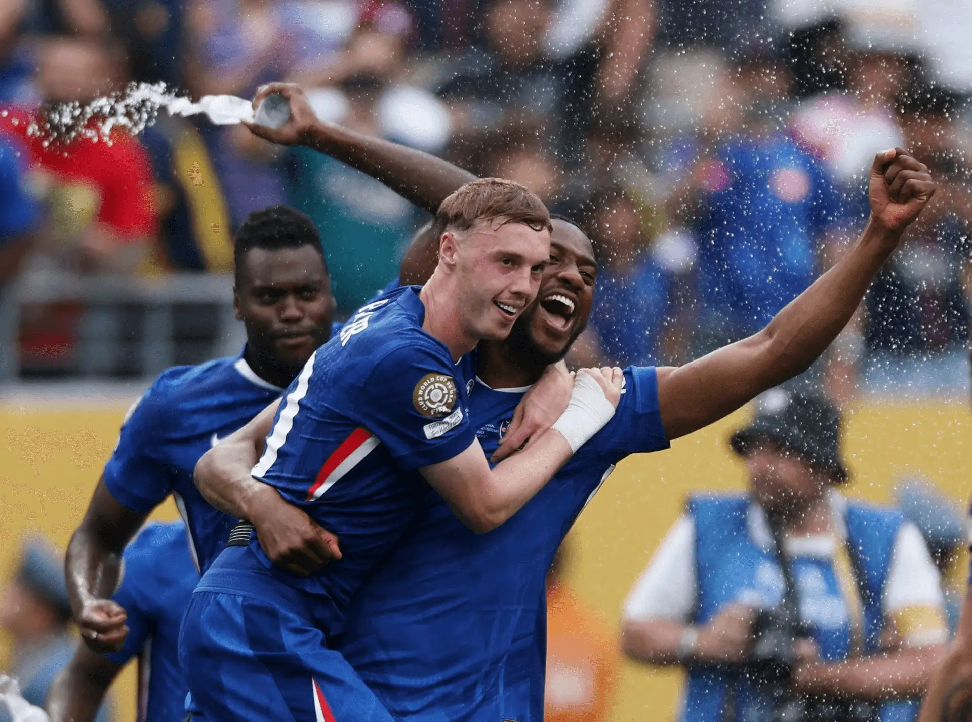 Chelsea Premier League title challenge' 'occer' '' 'elebration' '' 'hampagne' '' 'eamwork.
