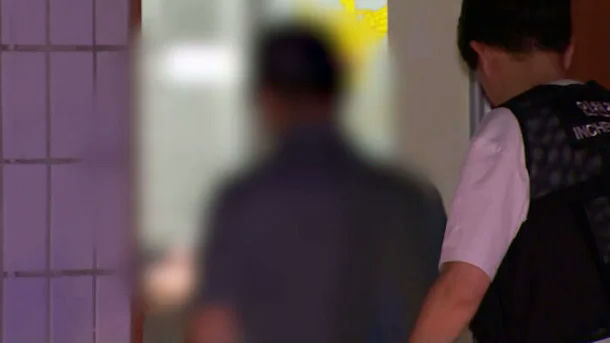 Incheon father son shooting explosivesman' 'vest' 'indoor' 'tile.