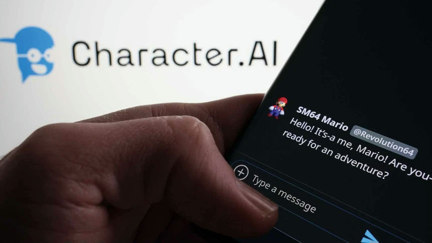 Character.AI TikTok debate' 'haracter' '' '' '' 'ario' '' 'martphone' '' 'hatbot.