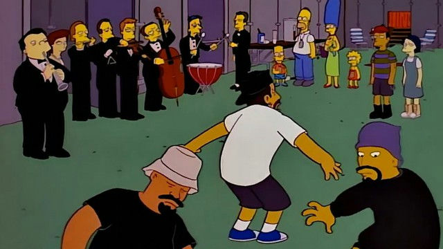 Coldplay kiss cam scandal' 'impsons' 'cartoon' 'band' 'audience' 'characters.