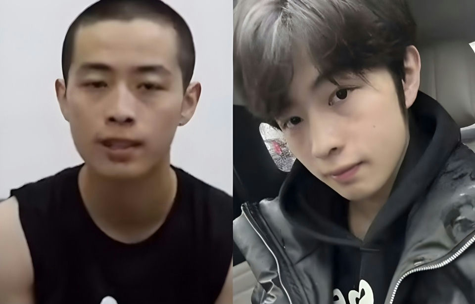 Chinese student Myanmar scam releasemen' 'split' 'screen' 'indoors' 'hoodie.