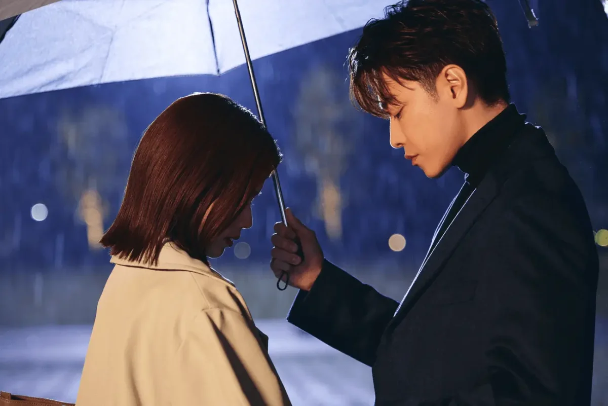 Japanese remake of Marry My Husbandcouple' 'umbrella' 'rain' 'affection.