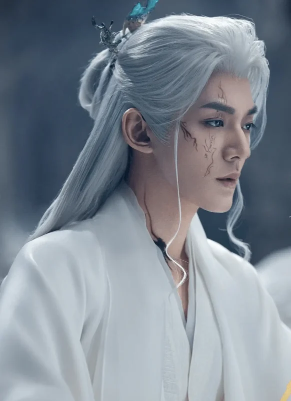 most handsome Chinese historical drama actors 2025white' 'hair' 'cosplay' 'face' 'fantasy.