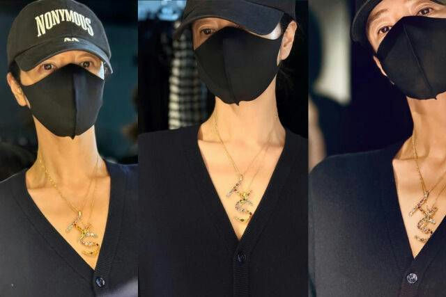 Kim Hye-soo shopping dateportrait' 'mask' 'necklace' 'cap.