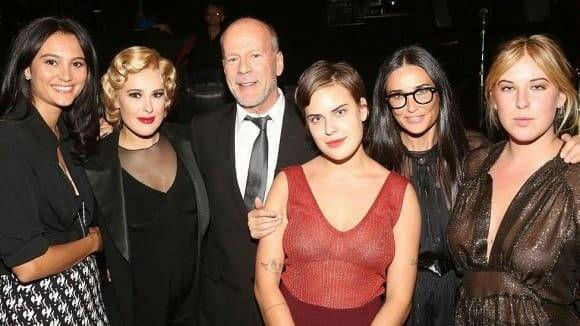 Bruce Willis final stage dementiagroup' 'people' 'smiling' 'formal' 'event.