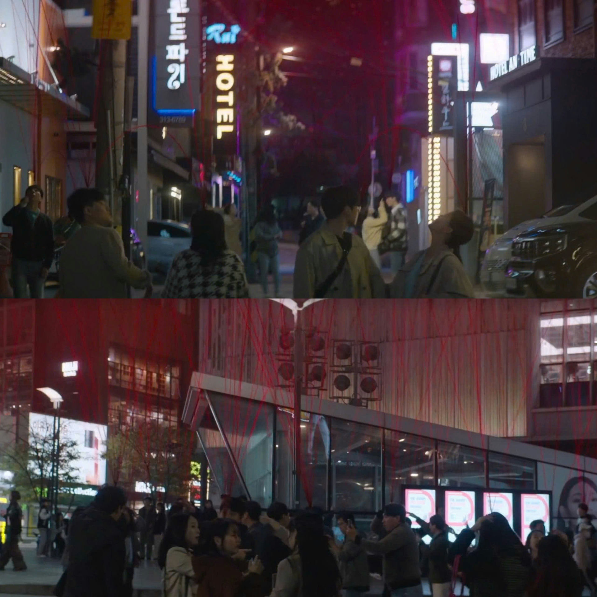 S Line K-drama endingnight' 'street' 'people' 'hotel.