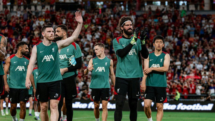 Liverpool summer transfer 2025soccer' 'team' 'players' 'crowd' 'field.