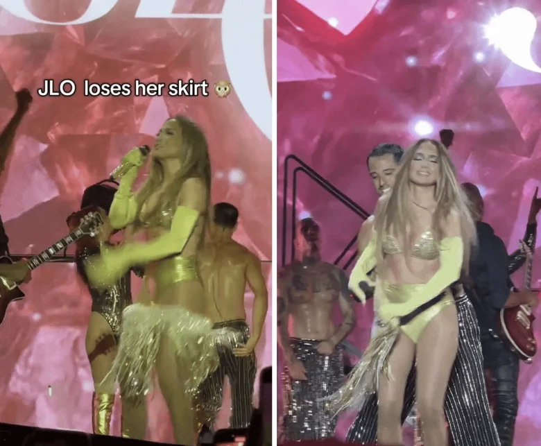 jennifer lopez birthday wardrobe malfunction