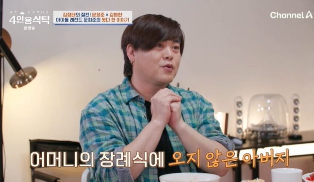 Moon Hee-joon estranged fatherman' 'plaid' 'table' 'speakers.