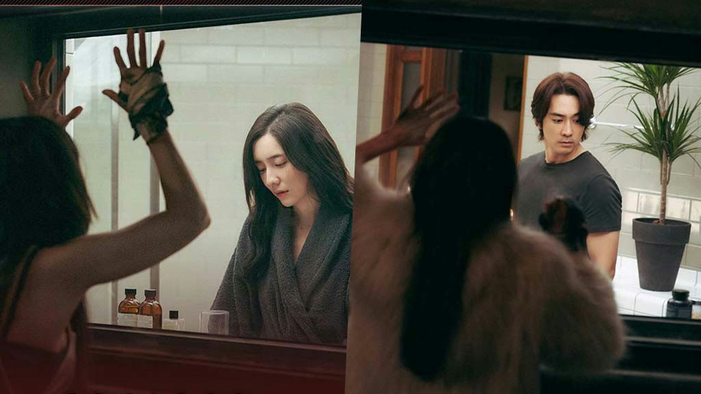 Controversial Korean 18+ dramasbathroom' 'reflection' 'couple' 'moody.