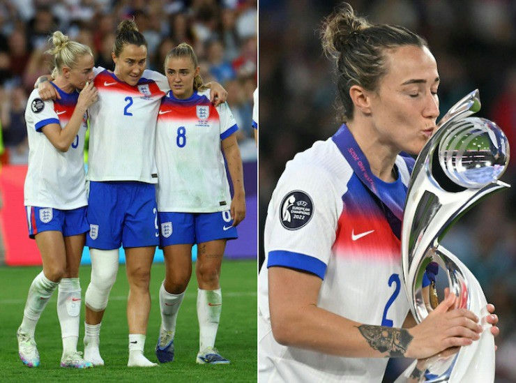 England women's football team EURO 2025 endorsements' 'occer' '' 'eam' '' 'elebration' '' 'rophy' '' 'inning.