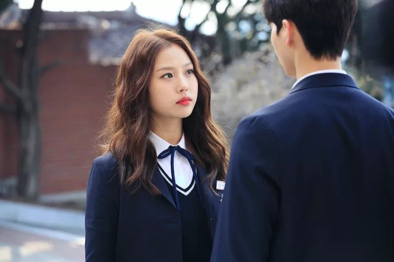 Korean school bullying scandalschooluniform' 'staring' 'indoors' 'youth.