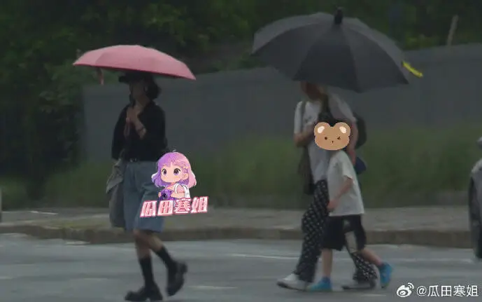 zhao liying with son