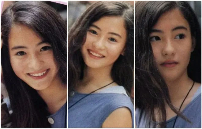 Cecilia Cheung age 14woman' 'collage' 'smiling' 'portrait.