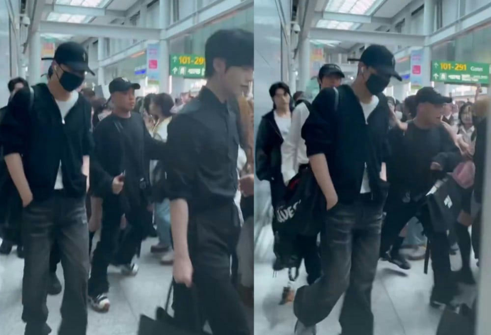 ZB1 manager airport controversyairport' 'crowd' 'masks' 'idols.