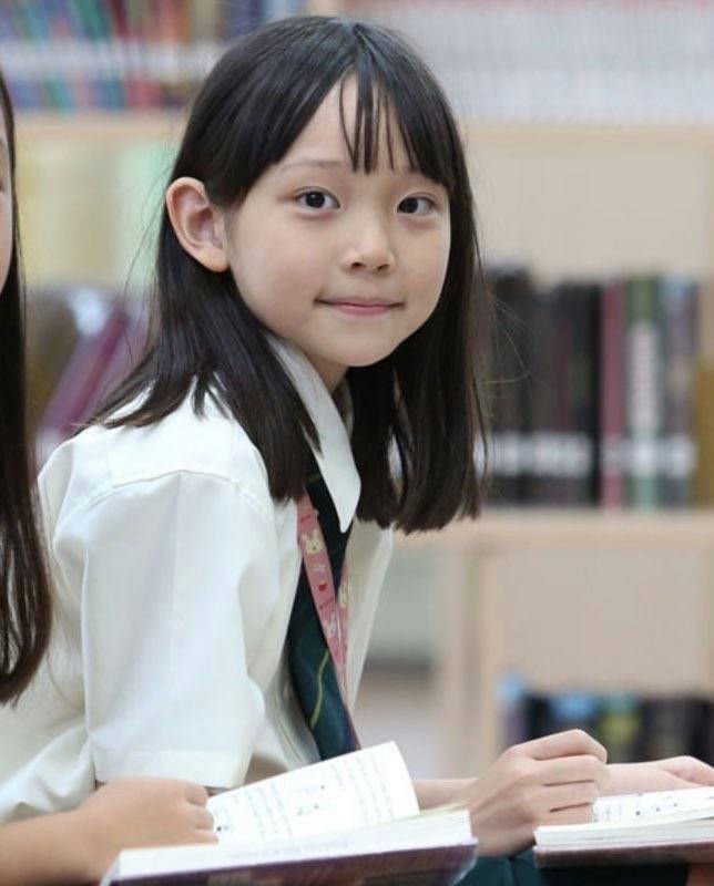 Youngseo Branksome Hall Asiapeople' 'girl' 'uniform' 'books' 'smile.