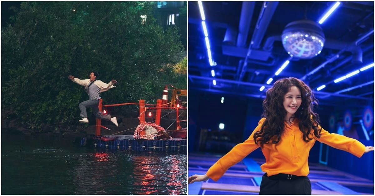 YoonA Pretty Crazypeople' '' '' 'leaping' 'dance' 'blue' 'lights.