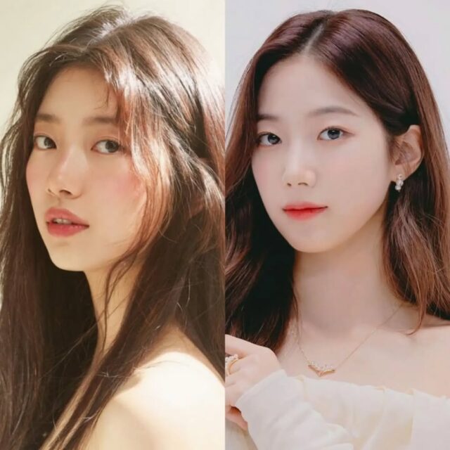 LE SSERAFIM Kazuha Bae Suzy comparison' 'wo' '' 'ortraits' '' 'sian' '' 'omen' '' 'eauty.