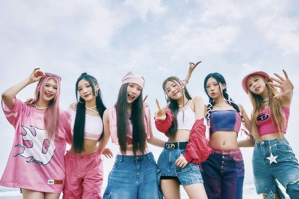 PURPLE KISS disbandment announcement' '' 'beach' 'pink' 'sky' 'youth.