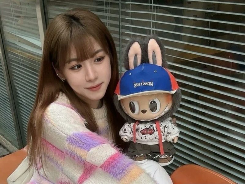 most expensive Labubu on eBayperson' 'holding' 'doll' 'sweater' 'blinds' 'plush.