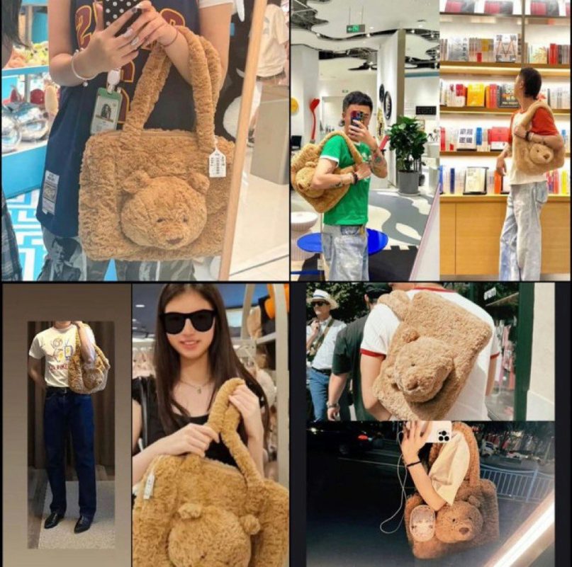 V teddy bear tote Jenniepeople' '' 'ags' '' 'eddy' '' 'urry' '' 'tylish.