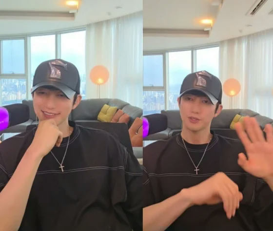 Park Si-hoo scandal rebuttalperson' 'cap' 'necklace' 'couch' 'home.