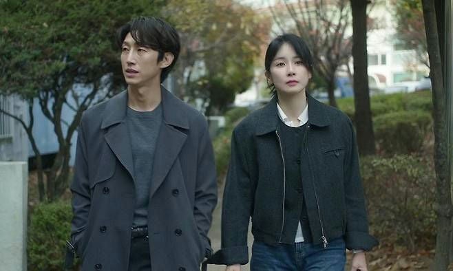 Mary Kills People Korean drama buzzpeople' 'strolling' 'outdoors' 'grey' 'coat' 'autumn.