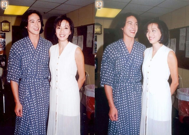 Conroy Chan Macau tycoon son-in-lawtwo' 'people' 'posing' 'smiling' 'indoors' 'clothes.