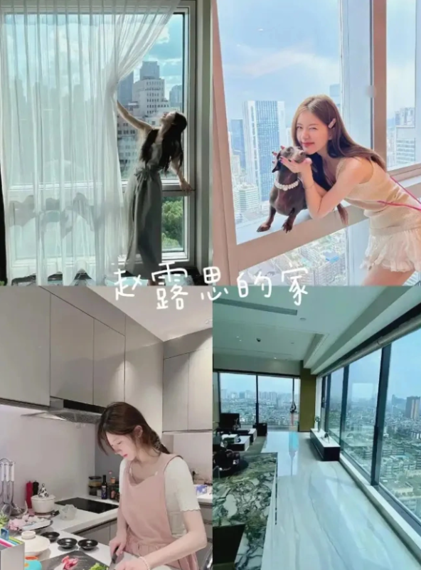 Zhao Lusi contract terminationperson' 'crying' 'glasses' 'tissue' 'necklace.