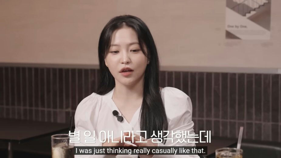 Red Velvet Yeri SM Entertainment departureperson' 'woman' 'interview' 'white' 'shirt' 'drinks.