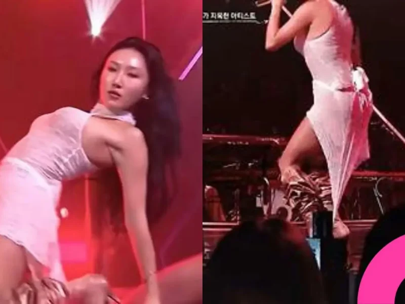 hwasa wardrobe malfunction