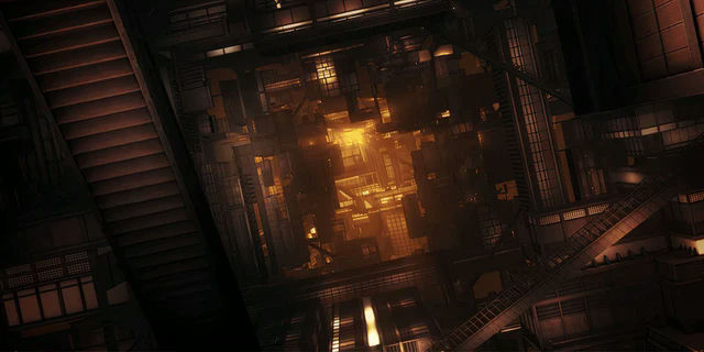 Demon Slayer Infinity Castle trilogypeople' '' '' 'architecture' 'industrial' 'night' 'city.