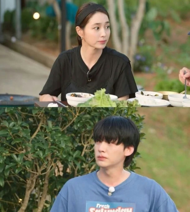 Goo Hye-sun Lee Min-jung Ahn Jae-hyun dramapeople' 'two' 'outdoors' 'eating' 'korean' 'ood.