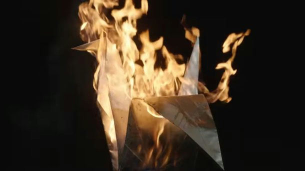 IVE anti-Japan controversypeople' '' '' 'origami' 'flames' 'burning' '' '.